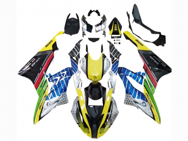 Purchase 2015-2016 Yellow Blue Green Red Black VR 46 BMW S1000RR Motorcycle Fairings UK