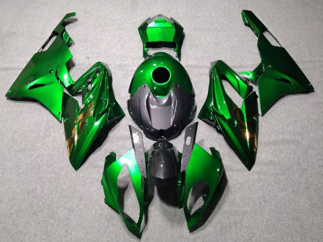 Purchase 2015-2016 Green Black Carbon Fiber BMW S1000RR Motorcycle Fairings UK