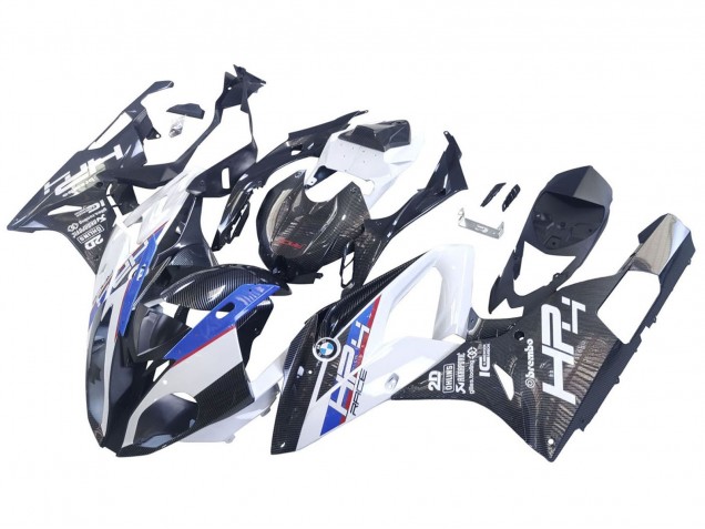 Purchase 2015-2016 White Blue Black Carbon Fiber BMW S1000RR Motorcycle Fairings UK