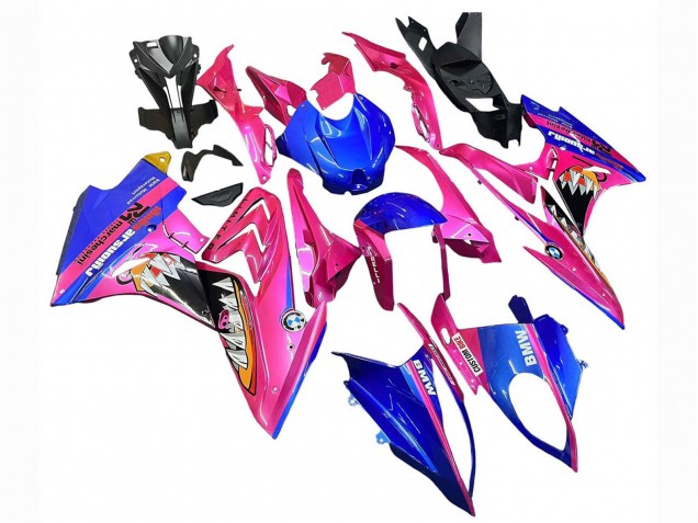 Purchase 2015-2016 Pink Blue Shark BMW S1000RR Motorcycle Fairings UK