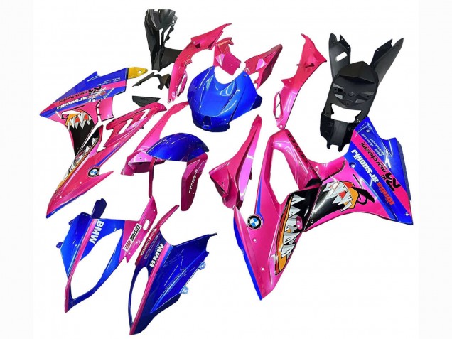 Purchase 2015-2016 Pink Blue Shark BMW S1000RR Motorcycle Fairings UK