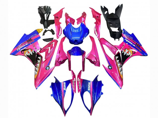 Purchase 2015-2016 Pink Blue Shark BMW S1000RR Motorcycle Fairings UK