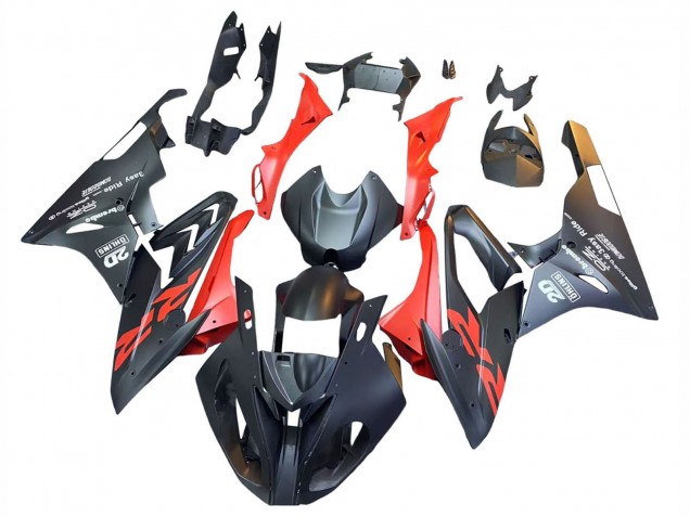 Purchase 2015-2016 Matte Black Red BMW S1000RR Motorcycle Fairings UK