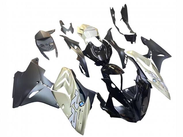 Purchase 2015-2016 Silver Glossy Black Matte Black BMW S1000RR Motorcycle Fairing UK