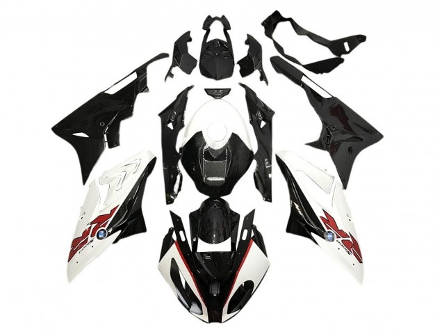 Purchase 2015-2016 White Black Carbon Fiber BMW S1000RR Motorcycle Fairings UK