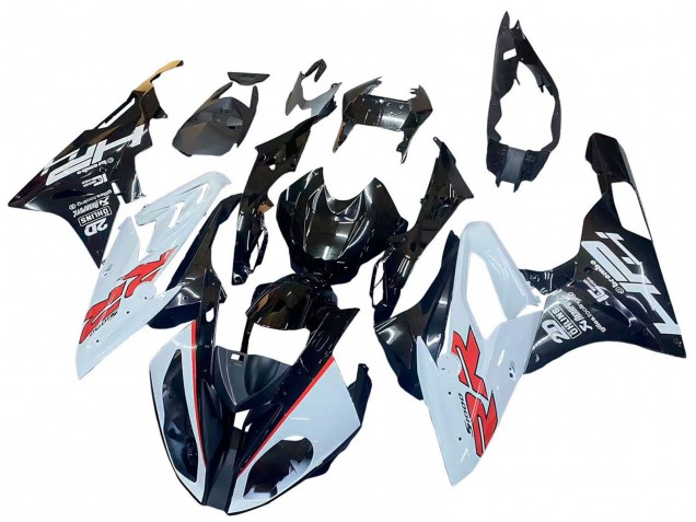 Purchase 2015-2016 White Glossy Black BMW S1000RR Motorcycle Fairings UK