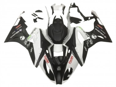 Purchase 2015-2016 White Matte Black HP Fiamm BMW S1000RR Motorcycle Fairings UK