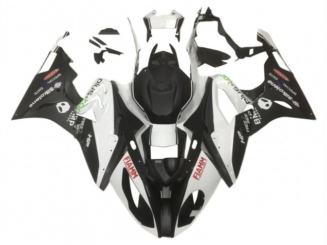 Purchase 2015-2016 White Matte Black HP Fiamm BMW S1000RR Motorcycle Fairings UK