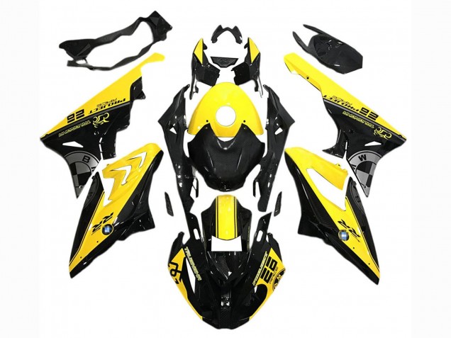 Purchase 2015-2016 Yellow Black BMW S1000RR Motorcycle Fairings UK