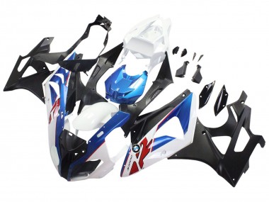 Purchase 2009-2014 White Blue Matte Black BMW S1000RR Motorcycle Fairings UK