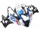 Purchase 2009-2014 White Blue Matte Black BMW S1000RR Motorcycle Fairings UK