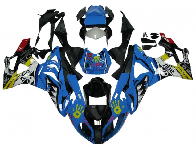Purchase 2009-2014 White Blue Black Yellow Shark BMW S1000RR Motorcycle Fairings UK