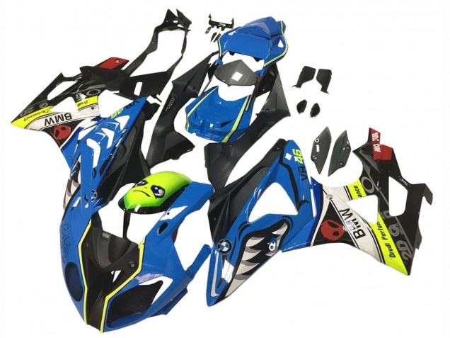 Purchase 2009-2014 Blue Yellow Red Black Shark VR 46 BMW S1000RR Motorcycle Fairings UK