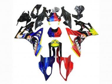 Purchase 2009-2014 Red Blue Yellow Shark BMW S1000RR Motorcycle Fairings UK
