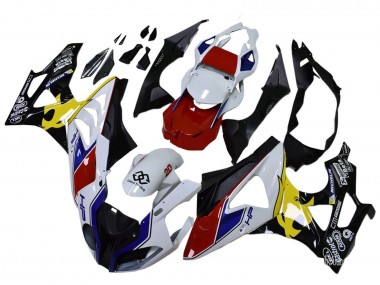 Purchase 2009-2014 White Red Yellow Black Castrol BMW S1000RR Motorcycle Fairings UK