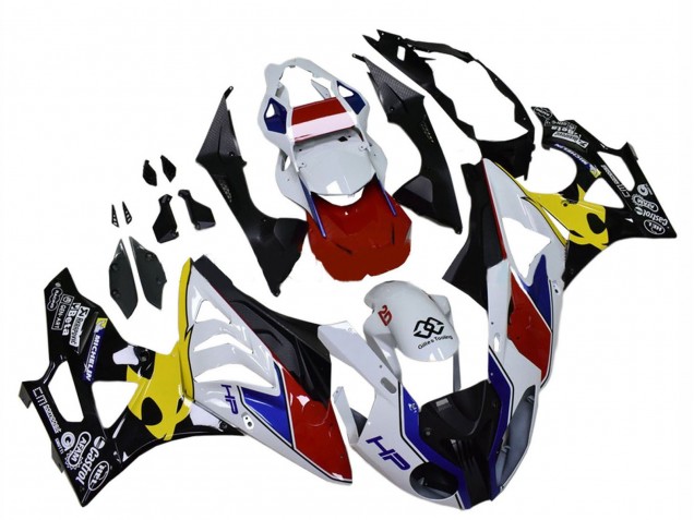 Purchase 2009-2014 White Red Yellow Black Castrol BMW S1000RR Motorcycle Fairings UK
