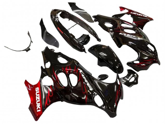 Purchase 2004-2006 Black with Red Flame Suzuki GSX600F/GSX750F Katana Motorcycle Fairings UK Purchase 2004-2006 Black with Red Flame Suzuki GSX600F/GSX750F Katana Motorcycle Fairings UK
