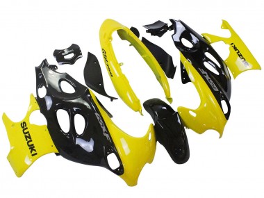 Purchase 2004-2006 Glossy Black Yellow Suzuki GSX600F/GSX750F Motorcycle Fairings UK
