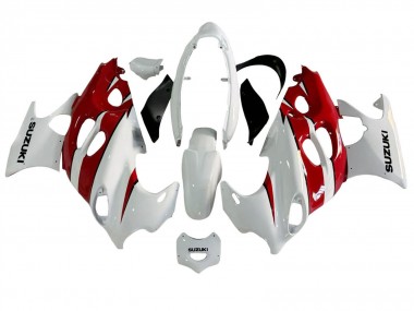 Purchase 2004-2006 White Red Suzuki GSX600F/GSX750F Katana Motorcycle Fairings UK