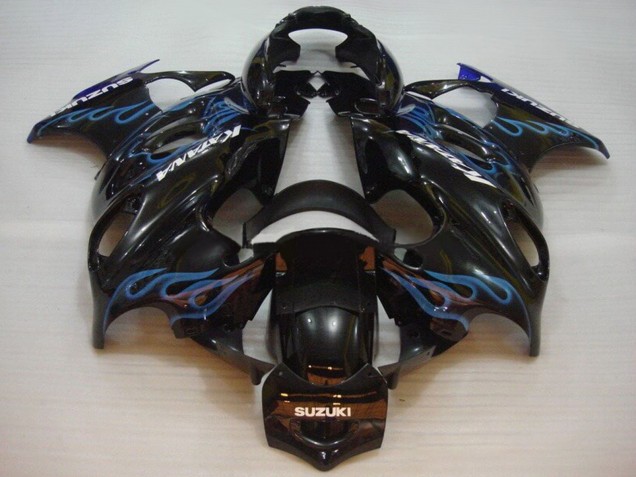 Purchase 2004-2006 Black with Blue Flame Suzuki GSX600F/GSX750F Katana Motorcycle Fairings UK Purchase 2004-2006 Black with Blue Flame Suzuki GSX600F/GSX750F Katana Motorcycle Fairings UK