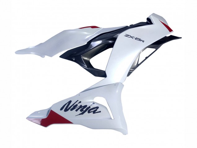 Purchase 2023-2025 Pearl White Ninja Kawasaki ZX6R Motorcycle Fairings UK Purchase 2023-2025 Pearl White Ninja Kawasaki ZX6R Motorcycle Fairings UK