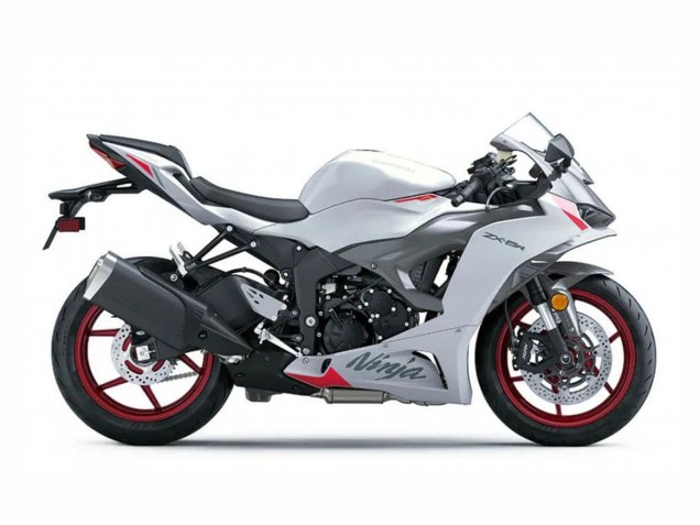 Purchase 2023-2025 Pearl White Ninja Kawasaki ZX6R Motorcycle Fairings UK Purchase 2023-2025 Pearl White Ninja Kawasaki ZX6R Motorcycle Fairings UK