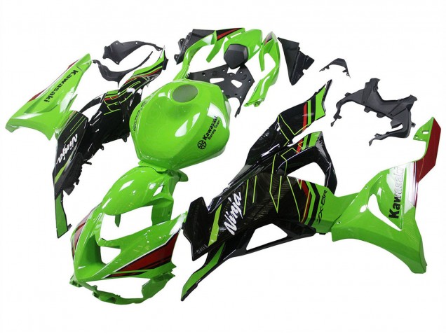 Purchase 2023-2025 Black Green Ninja Kawasaki ZX6R Motorcycle Fairings UK Purchase 2023-2025 Black Green Ninja Kawasaki ZX6R Motorcycle Fairings UK