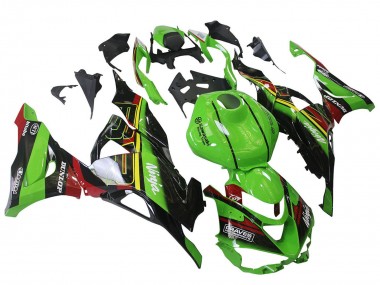 Purchase 2023-2025 Green Black Red Yellow Dunlop Kawasaki ZX6R Motorcycle Fairings UK