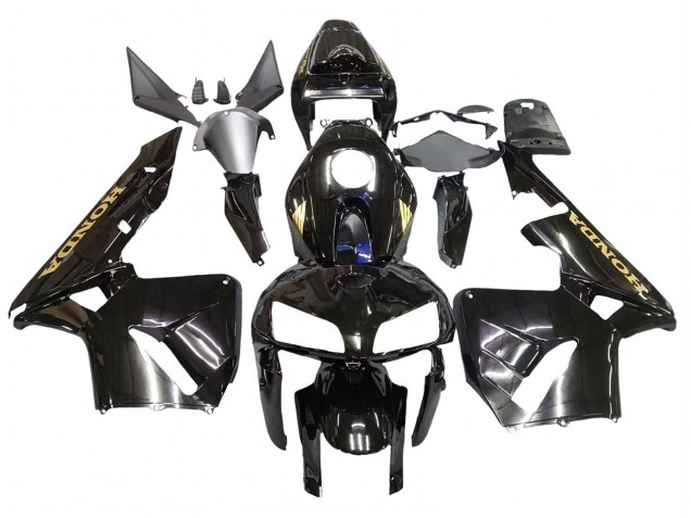Purchase 2005-2006 Black with Gold Logo Honda CBR600RR Motorcycle Fairings UK