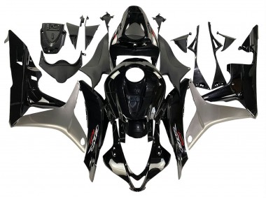 Purchase 2007-2008 Silver Glossy Black Honda CBR600RR Motorcycle Fairing Kits UK