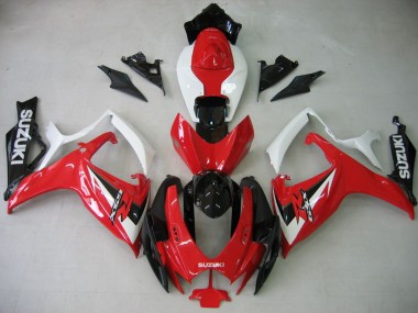 Purchase 2006-2007 White Red Glossy Black Suzuki GSXR 600 / GSXR 750 Motorcycle Fairing UK