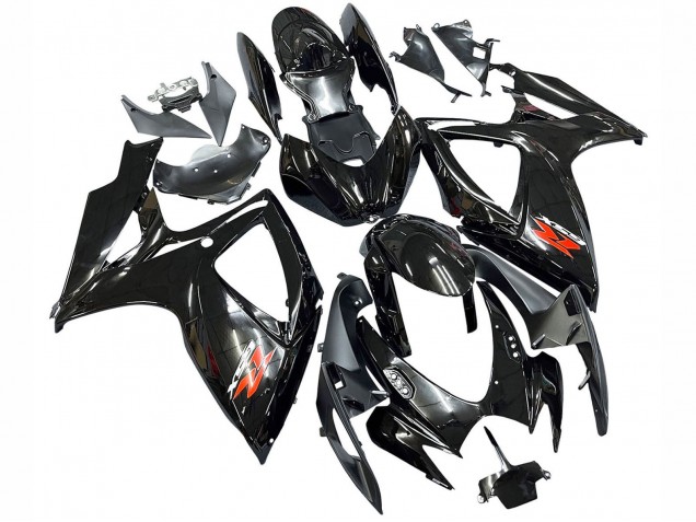 Purchase 2006-2007 Glossy Black Silver Red Suzuki GSXR 600 / GSXR 750 Motorcycle Fairings UK