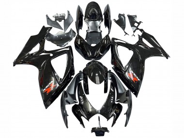 Purchase 2006-2007 Glossy Black Silver Red Suzuki GSXR 600 / GSXR 750 Motorcycle Fairings UK