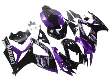 Purchase 2006-2007 Purple Glossy Black Suzuki GSXR 600 / GSXR 750 Motorcycle Fairing Kits UK