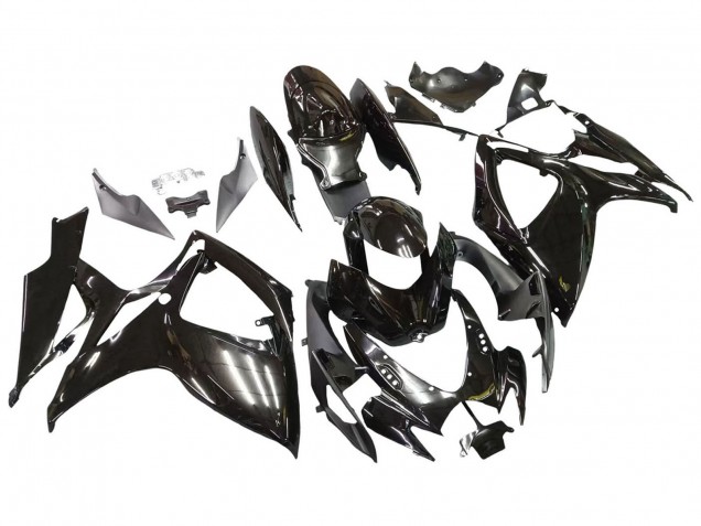 Purchase 2006-2007 Glossy Black Suzuki GSXR 600 / GSXR 750 Motorcycle Fairings UK