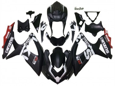 Purchase 2008-2010 Matte Black Red White Suzuki GSXR 600 / GSXR 750 Motorcycle Fairings UK