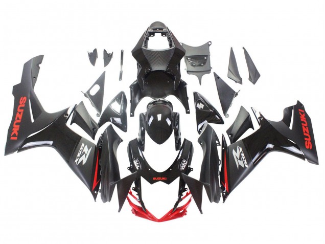 Purchase 2011-2024 Black Grey Red Line Suzuki GSXR 600 / GSXR 750 Motorcycle Fairings UK