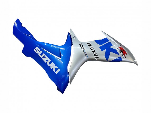 Purchase 2011-2024 Blue Silver Ecstar Suzuki GSXR 600 / GSXR 750 Motorcycle Fairings UK