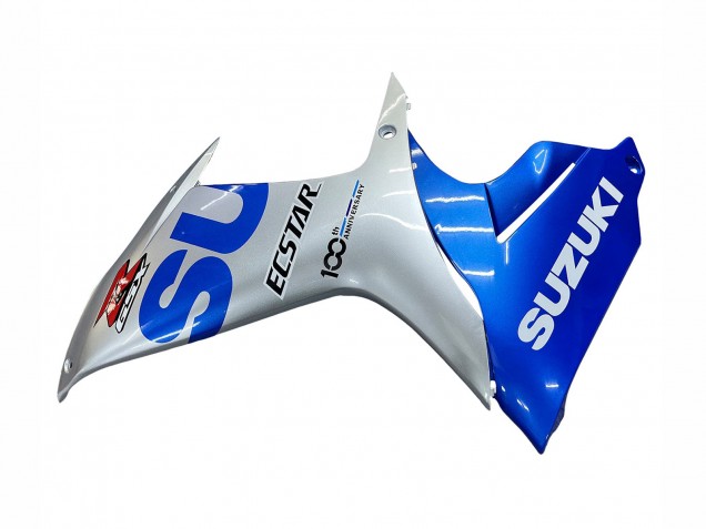 Purchase 2011-2024 Blue Silver Ecstar Suzuki GSXR 600 / GSXR 750 Motorcycle Fairings UK