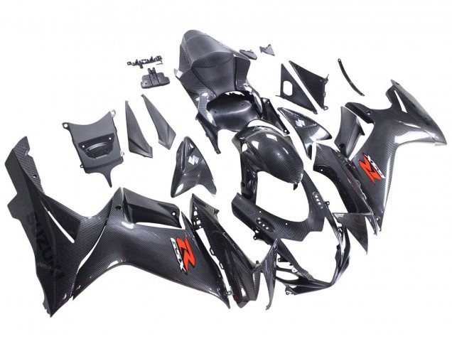 Purchase 2011-2024 Black Carbon Fiber Red Suzuki GSXR 600 / GSXR 750 Motorcycle Fairings UK