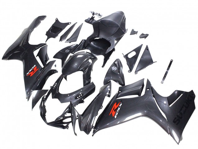Purchase 2011-2024 Black Carbon Fiber Red Suzuki GSXR 600 / GSXR 750 Motorcycle Fairings UK