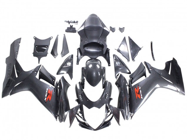 Purchase 2011-2024 Black Carbon Fiber Red Suzuki GSXR 600 / GSXR 750 Motorcycle Fairings UK