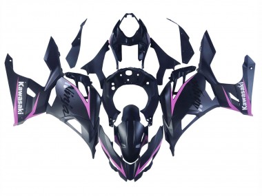 Purchase 2018-2024 Matte Black Pink Kawasaki Ninja 400 Motorcycle Fairings UK