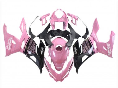 Purchase 2018-2024 Pink Matte Black Honeycomb Kawasaki Ninja 400 Motorcycle Fairings UK