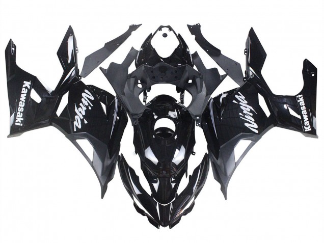 Purchase 2018-2024 Glossy Black Matte Black White Decals Kawasaki Ninja 400 Motorcycle Fairings UK