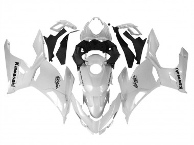 Purchase 2018-2024 Glossy White Kawasaki Ninja 400 Motorcycle Fairings UK