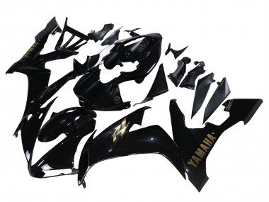 Purchase 2004-2006 Glossy Black Gold Decals Yamaha YZF 1000 R1 Motorcycle Fairings UK
