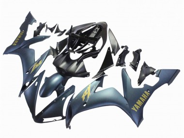 Purchase 2004-2006 Dark Blue Gold Decals Yamaha YZF 1000 R1 Motorcycle Fairings UK