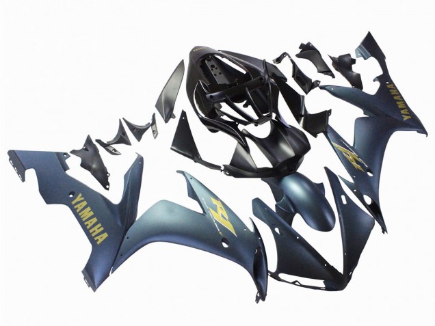 Purchase 2004-2006 Dark Blue Gold Decals Yamaha YZF 1000 R1 Motorcycle Fairings UK