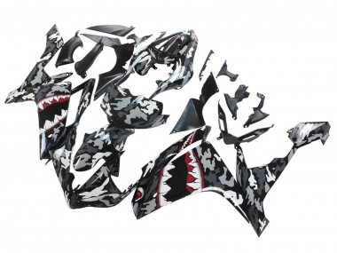 Purchase 2007-2008 Grey White Camouflage Shark Yamaha YZF 1000 R1 Motorcycle Fairings UK